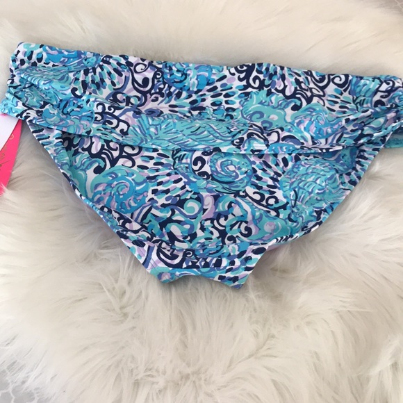 Lilly Pulitzer lagoon sarong hipster bikini bottom - Picture 5 of 6